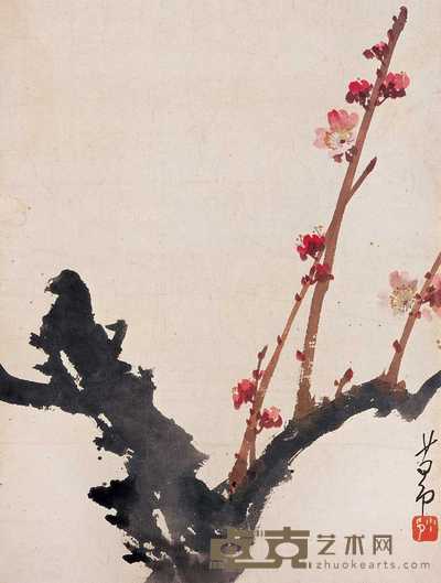 赵少昂 桃花 镜心 40×30cm